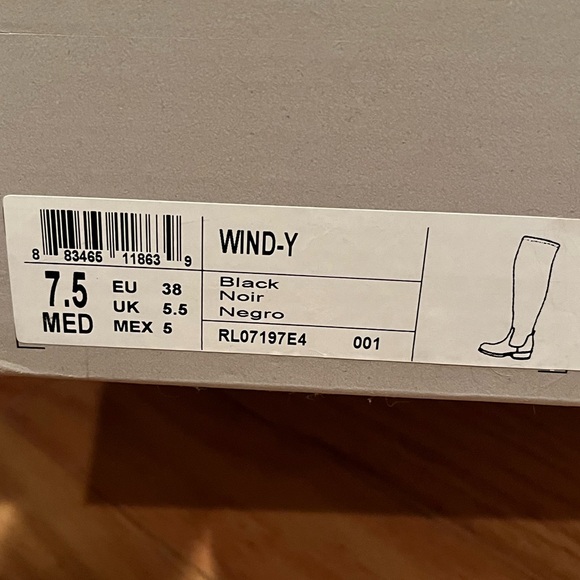 Kenneth Cole Wind-Y Over-the-Knee Black Microsuede Boot, Size 7.5 NEW - Picture 5 of 6